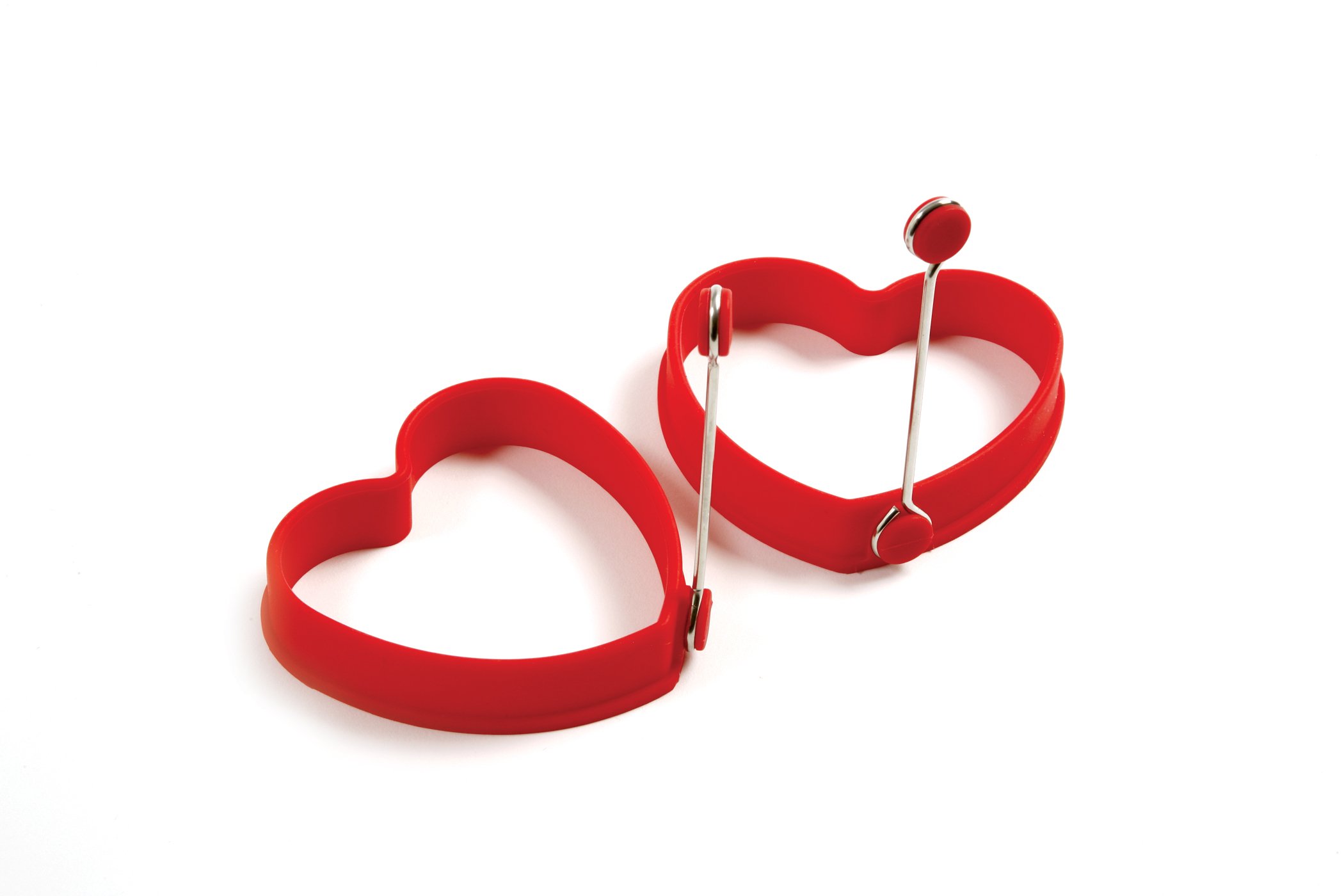 Foto 2 pulgar | Moldes Norpro De Silicona Con Forma De Corazón  2 Unidades  Color Rojo - Venta Internacional