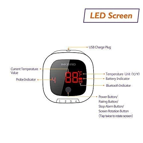 Foto 6 | Termómetro Digital Inalámbrico Para Carne Bluetooth Inkbird Ibt-4xs - Venta Internacional.