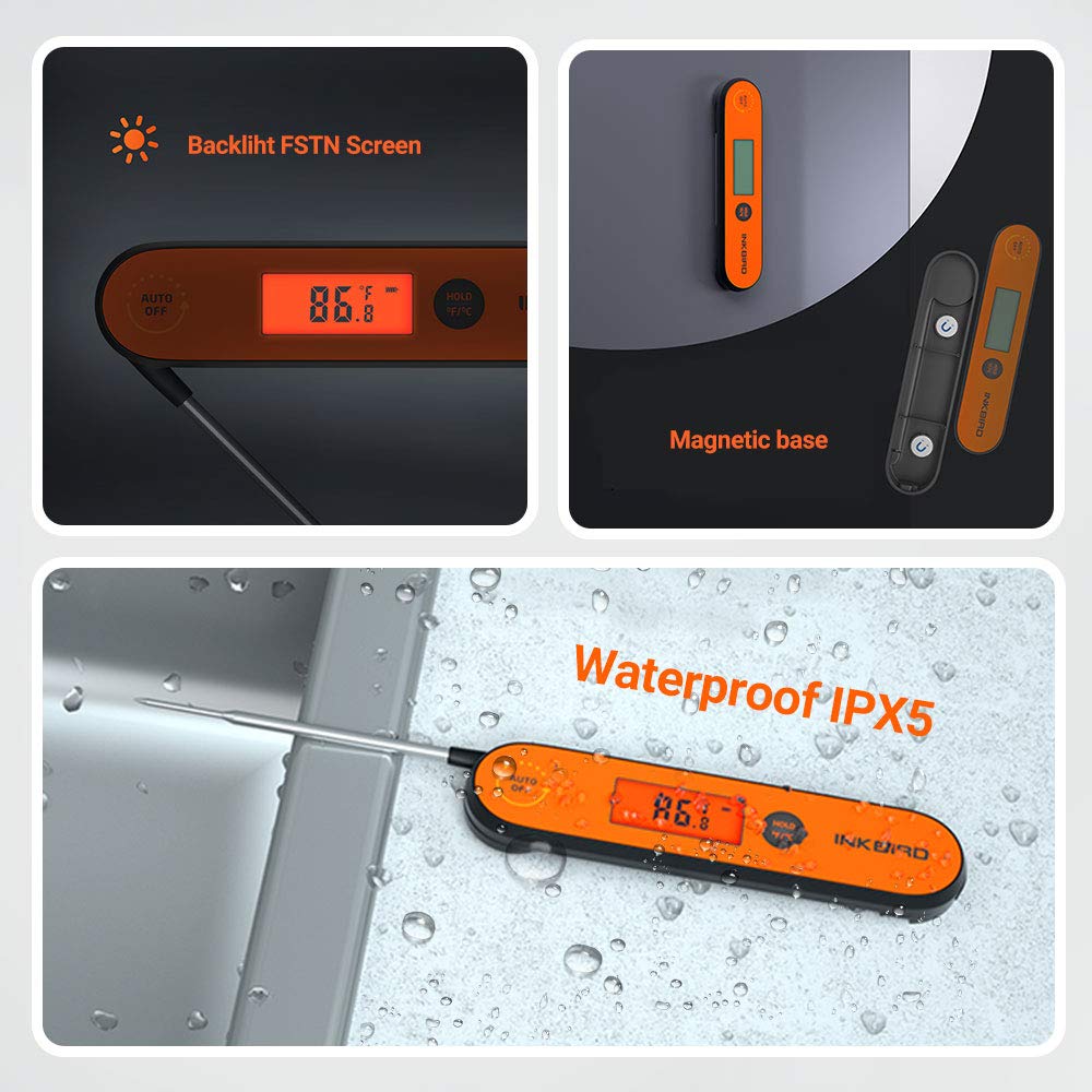 Foto 3 | Termómetro Para Carne Inkbird Iht-1p  Impermeable Y Recargable - Venta Internacional.
