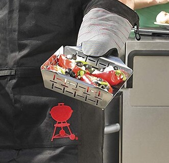 Foto 5 | Cesta de Verduras Weber de Acero Inoxidable para Parrillas - Venta Internacional