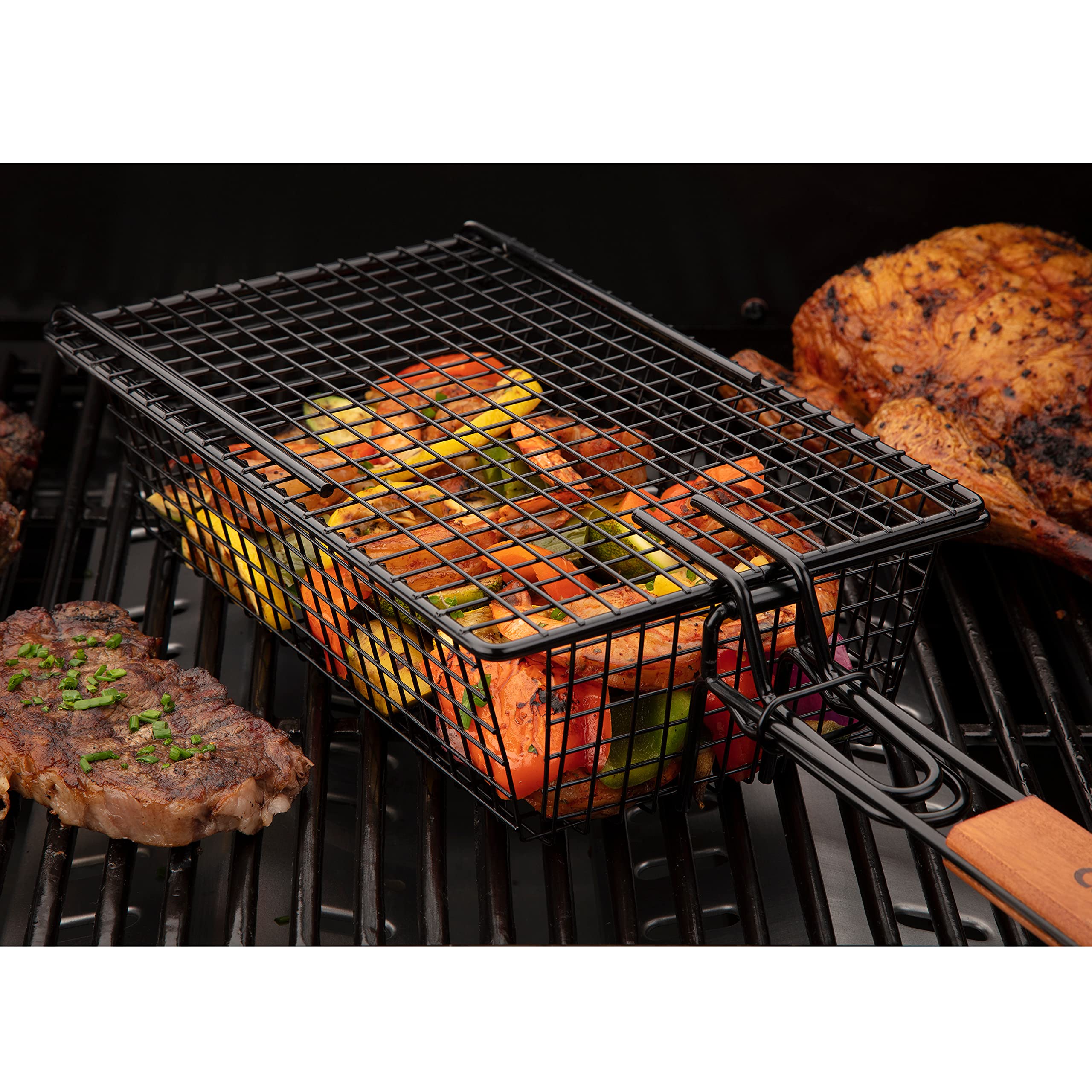 Foto 4 pulgar | Cesta Para Asar Cuisinart Cntb-555 Antiadherente Con Mango Alargado - Venta Internacional.