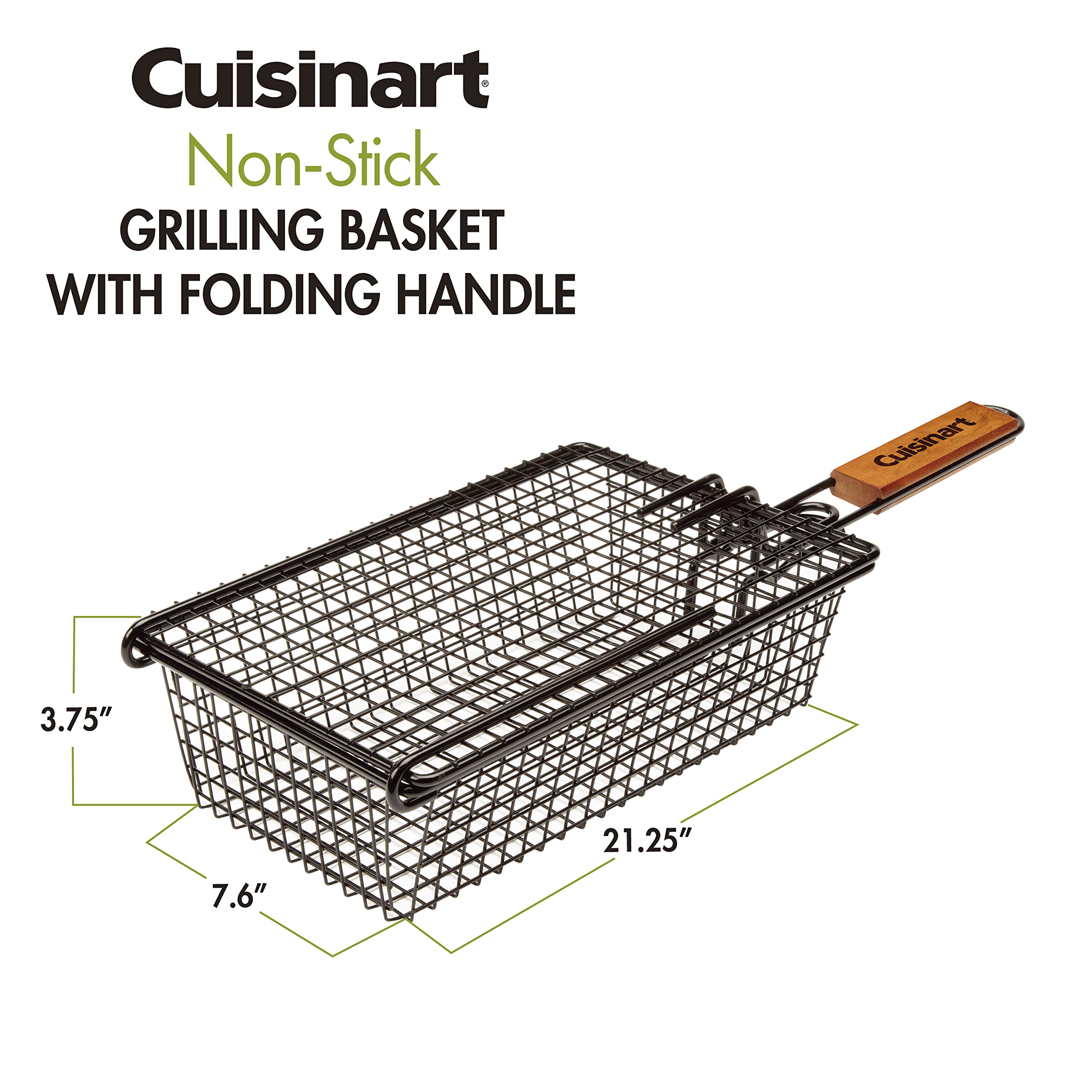 Foto 6 pulgar | Cesta Para Asar Cuisinart Cntb-555 Antiadherente Con Mango Alargado - Venta Internacional.