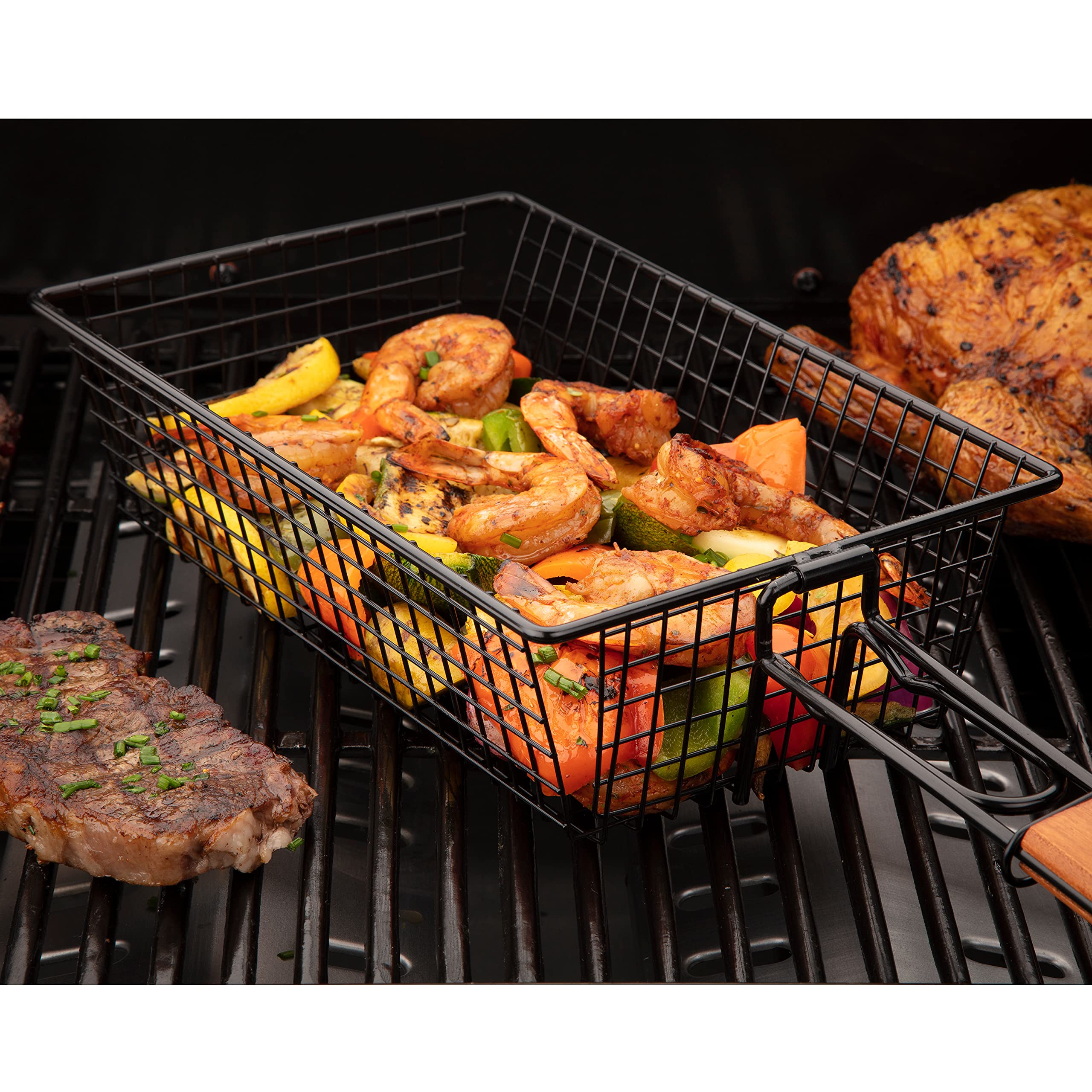 Foto 7 pulgar | Cesta Para Asar Cuisinart Cntb-555 Antiadherente Con Mango Alargado - Venta Internacional.