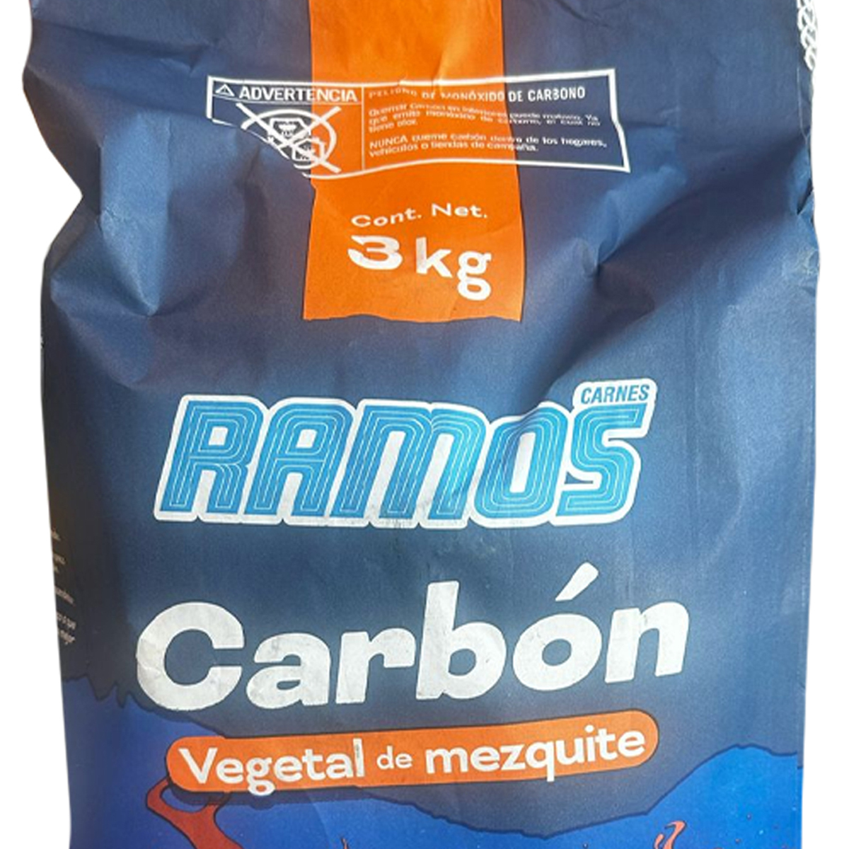 Foto 2 | Carbón Vegetal De Mezquite Ramos 3kg
