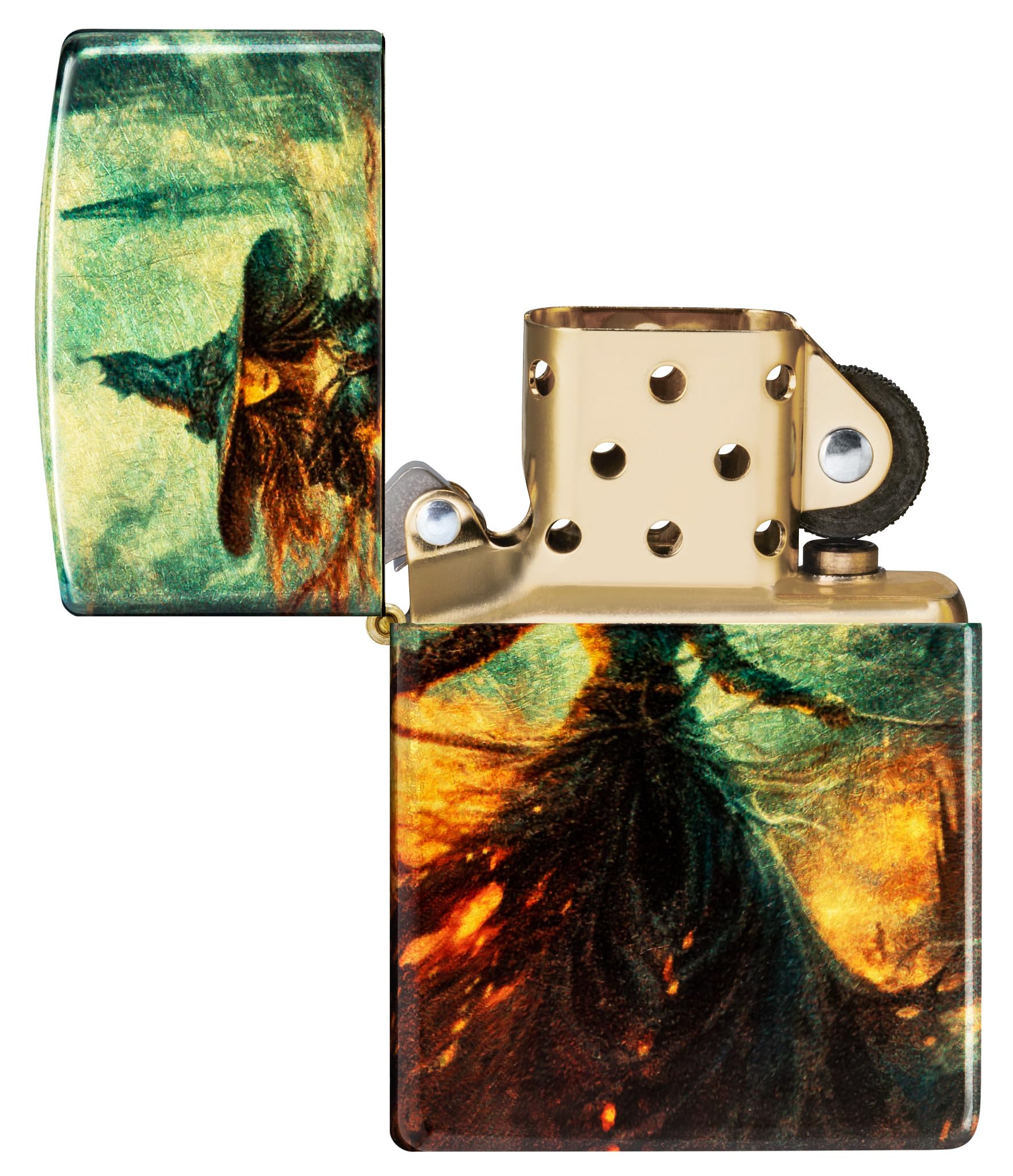 Foto 5 pulgar | Mechero De Bolsillo Zippo Fire Mage Design 540, Latón Rugoso - Venta Internacional.