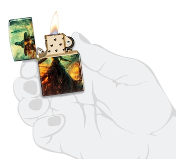 Foto 5 | Mechero De Bolsillo Zippo Fire Mage Design 540, Latón Rugoso - Venta Internacional.