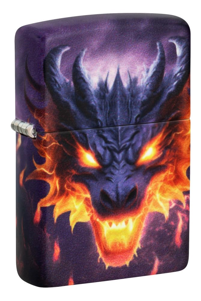 Mechero De Bolsillo Zippo Glowing Dragon Design 540 Color Glow - Venta Internacional.
