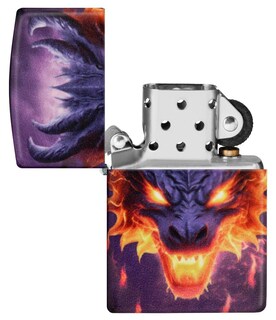 Foto 5 | Mechero De Bolsillo Zippo Glowing Dragon Design 540 Color Glow - Venta Internacional.