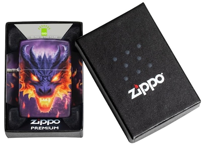 Foto 7 | Mechero De Bolsillo Zippo Glowing Dragon Design 540 Color Glow - Venta Internacional.