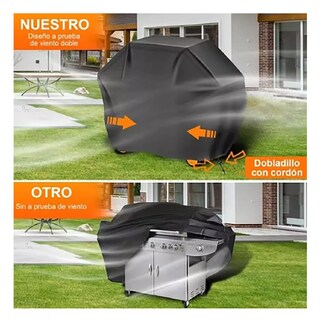 Foto 3 | Funda Protectora Para Parrilla Tamaño L Para Exteriores Negro