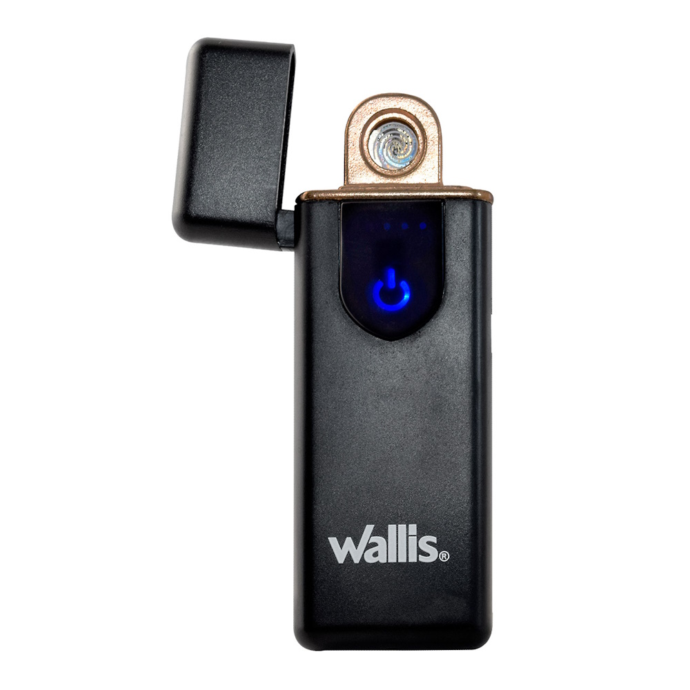 Encendedor Electrónico Negro Batería Usb 3.7v Wallis