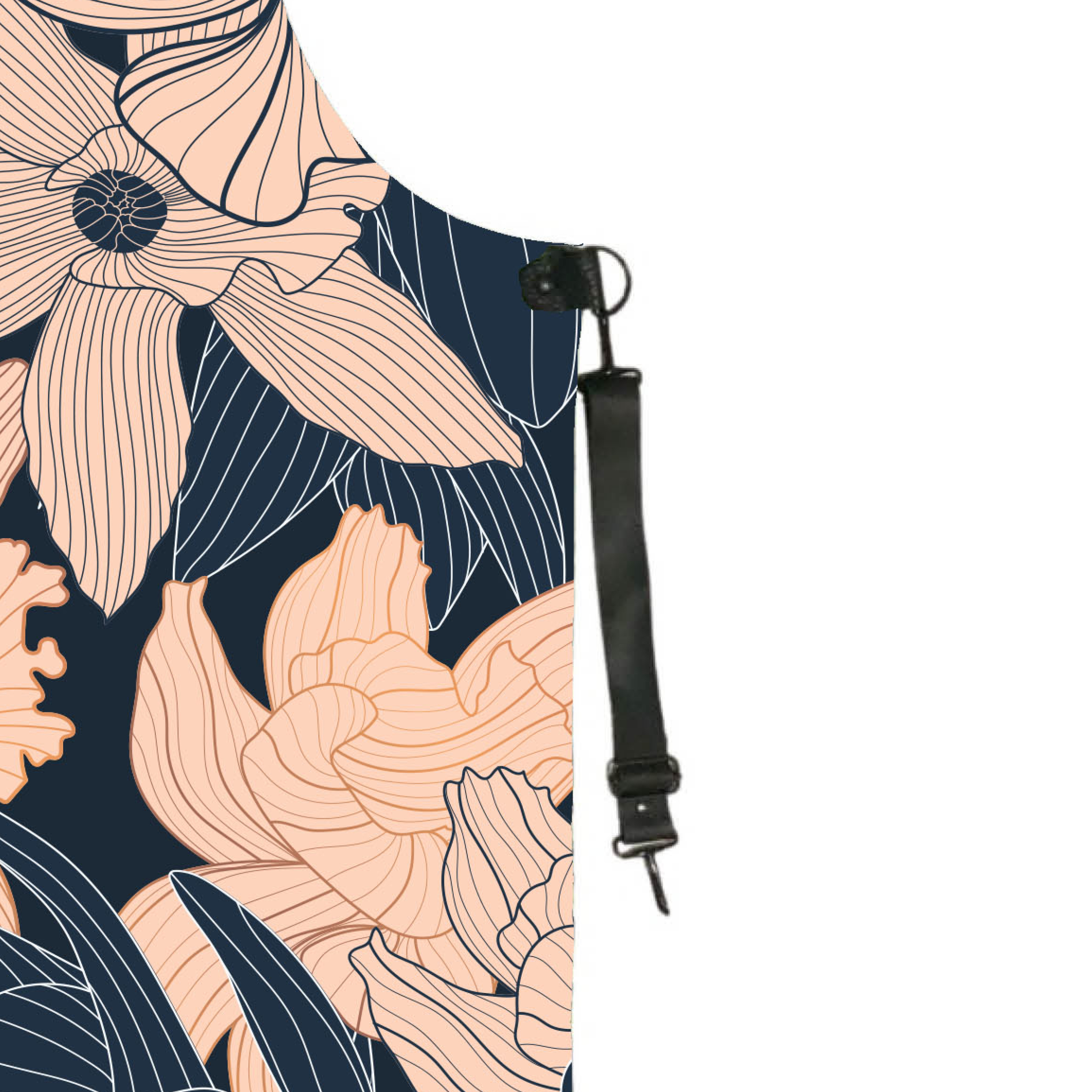 Foto 4 pulgar | Mandil Flores Pineapple Tools