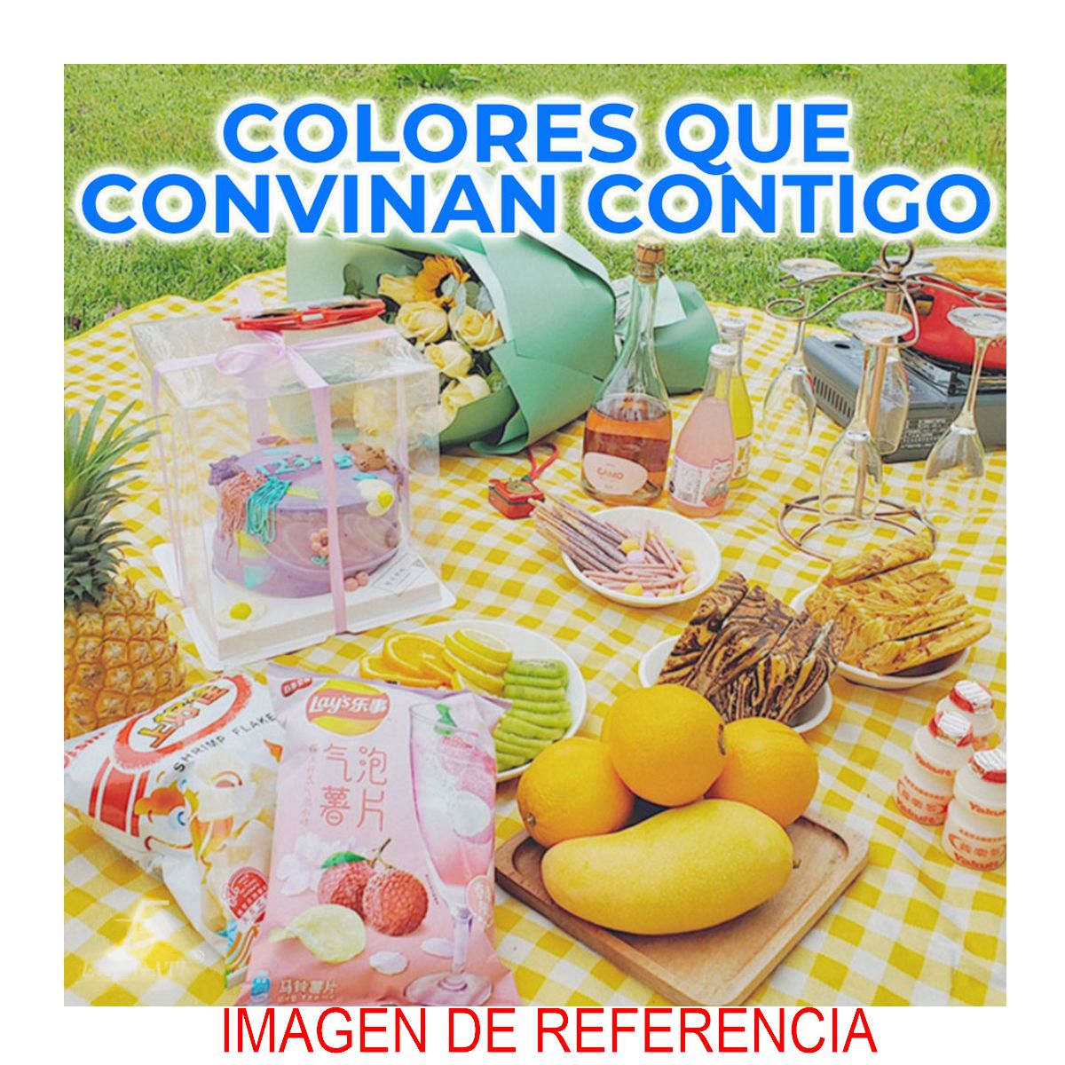 Foto 3 pulgar | Tapete Impermeable Elegate HOG189150200 color Amarillo para Picnic Camping 150 CM X 200 CM