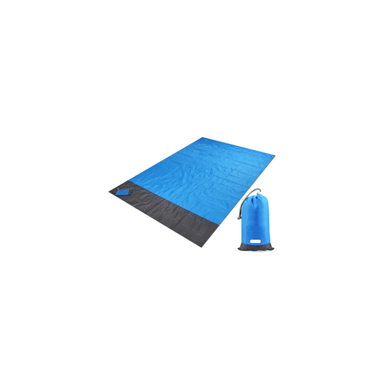 Manta Impermeable Para Pícnic Beach, 2 M X 2 M, Color Azul - Venta Internacional.