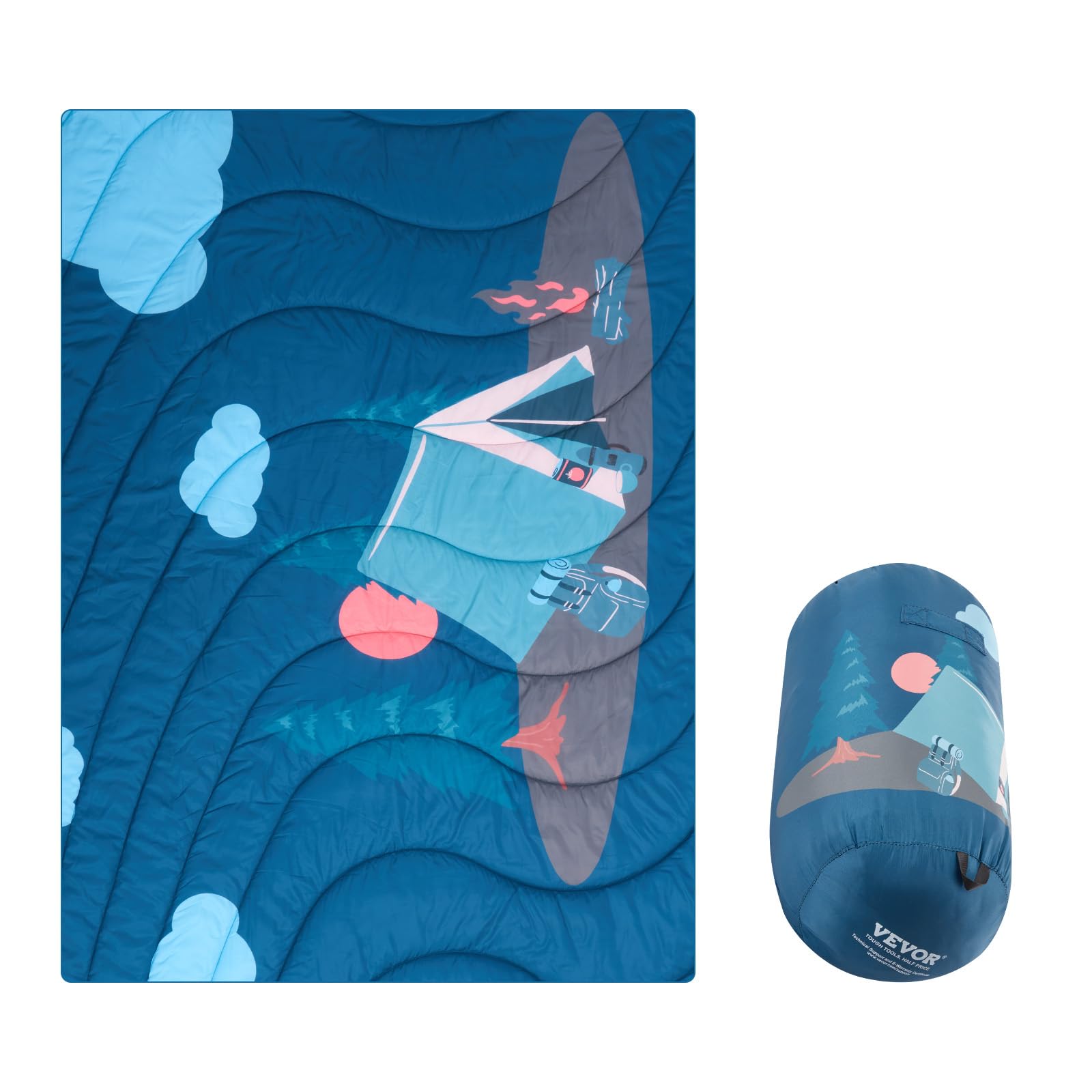 Manta De Camping Vevor, Grande, Cálida, Impermeable, A Prueba De Viento, 75 X 52 Cm - Venta Internacional.