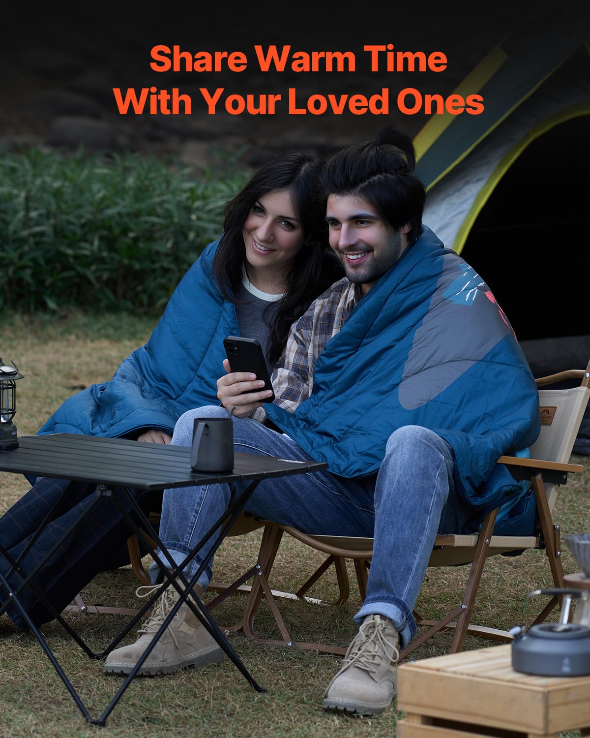 Foto 6 pulgar | Manta De Camping Vevor, Grande, Cálida, Impermeable, A Prueba De Viento, 75 X 52 Cm - Venta Internacional.