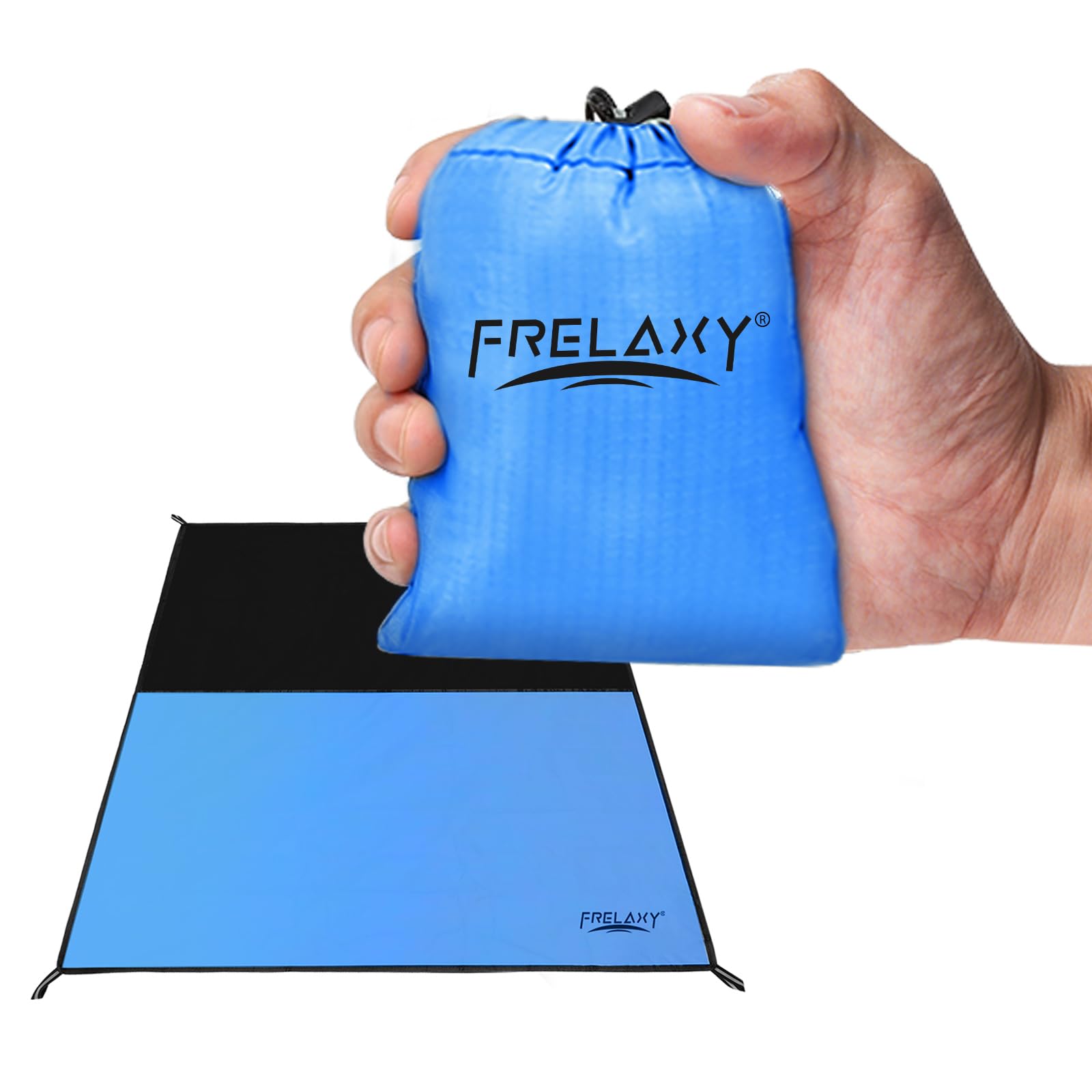 Manta De Pícnic Con Bolsillo Frelaxy, Impermeable, Azul, 70 X 120 Cm - Venta Internacional.