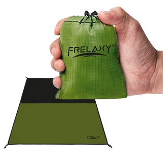 Foto 1 | Manta De Pícnic Con Bolsillo Frelaxy, Impermeable, Playa, Verde Militar - Venta Internacional.