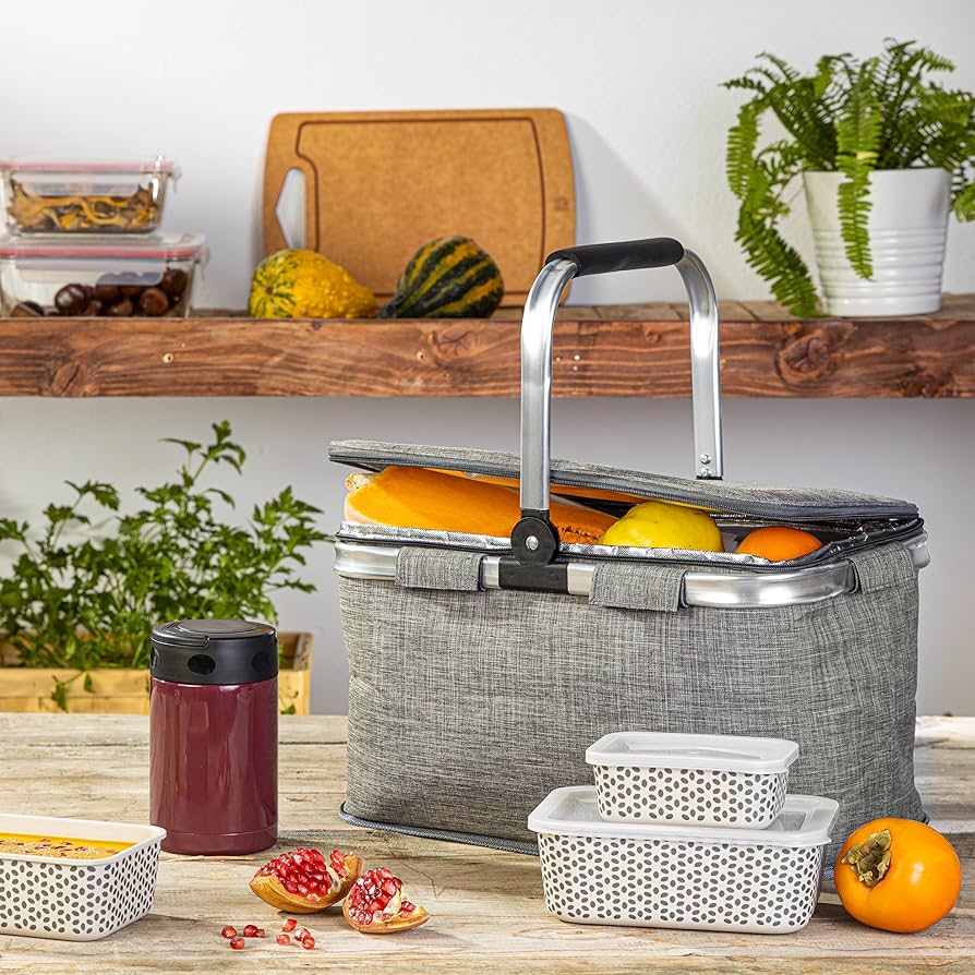 Foto 4 pulgar | Cesta Picnic Marble Iris Barcelona