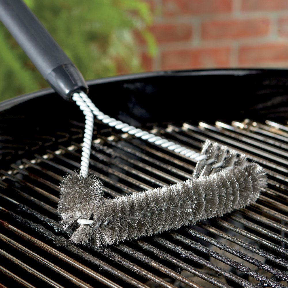 Foto 7 pulgar | Cepillo para Parrilla Weber 3 Lados 30 cm Cerdas de Acero Inoxidable - Venta Internacional