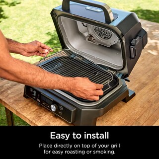 Foto 3 | Estante Para Fumar Ninja Xskrstrkxl Woodfire Roast & Smoke Og800/og900 - Venta Internacional.