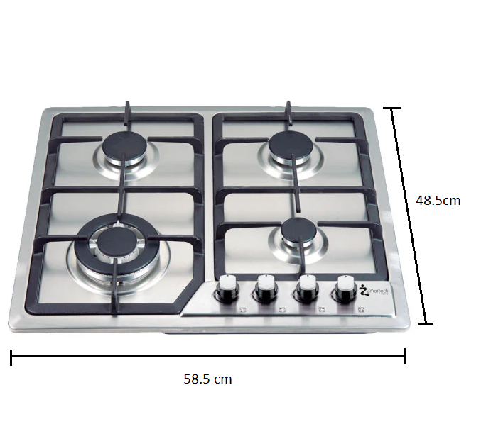 Foto 4 | Parrilla Empotrable Zmartech 4 Quemadores Acero Inoxidable