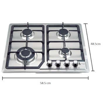 Foto 4 | Parrilla Empotrable Zmartech 4 Quemadores Acero Inoxidable
