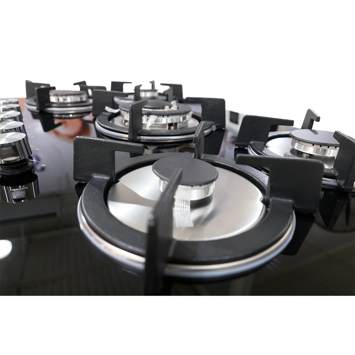 Foto 5 pulgar | Parrilla Empotrable Zmartech 5 Quemadores Cristal Templado