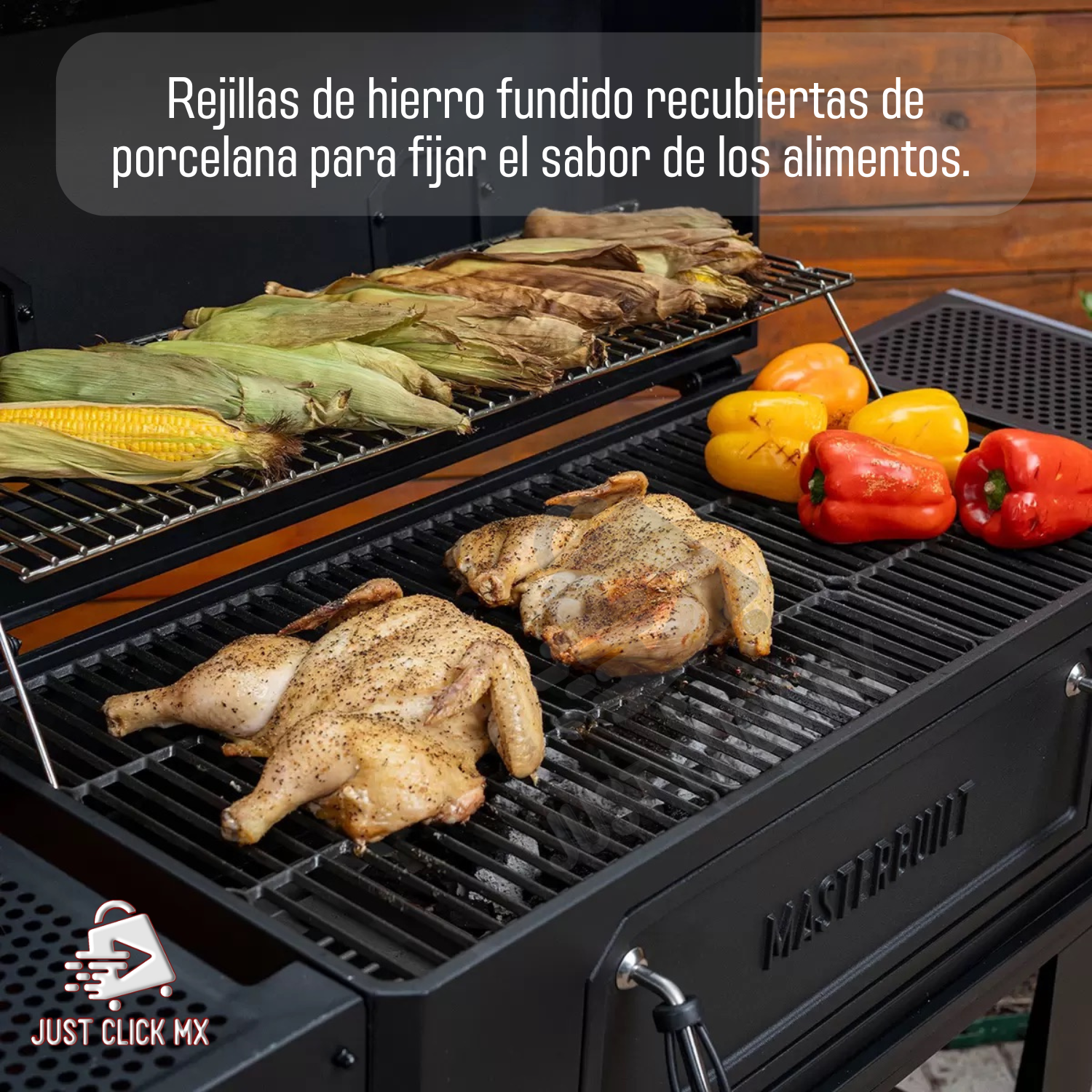 Foto 3 | Parrilla para Asar JustClick MX de 36" Negra