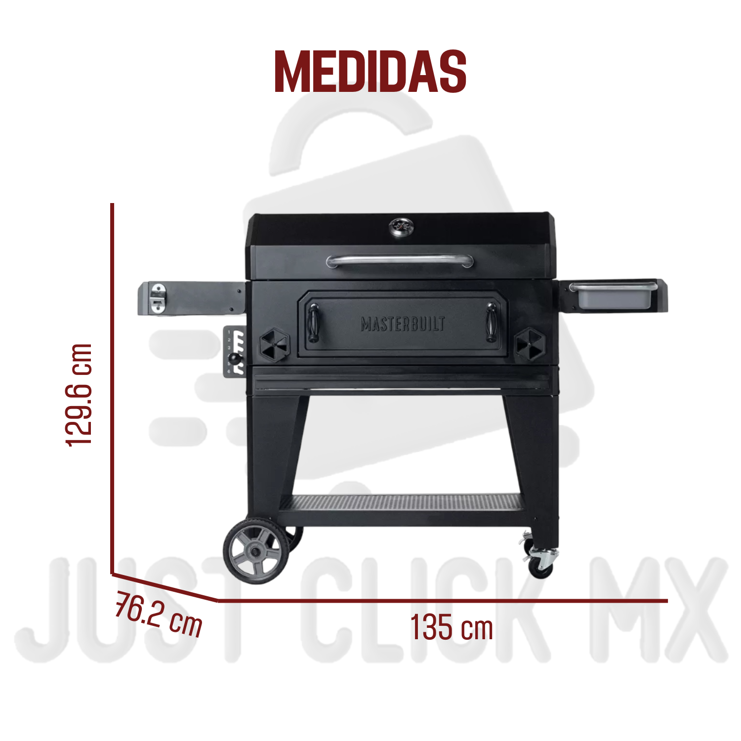 Foto 6 | Parrilla para Asar JustClick MX de 36" Negra