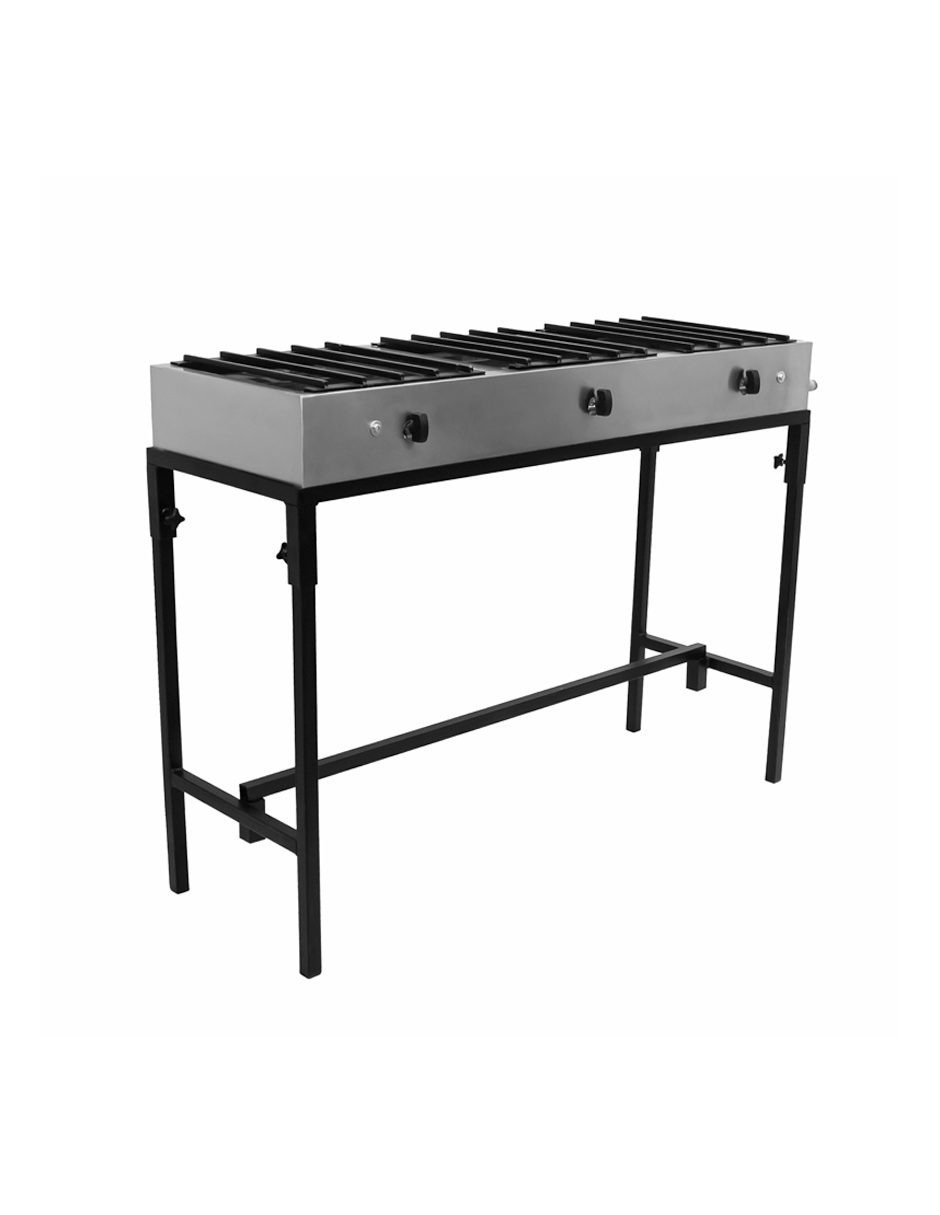Parilla 3 Quemadores Mindejal P-3-120 Gris Acero Inoxidable