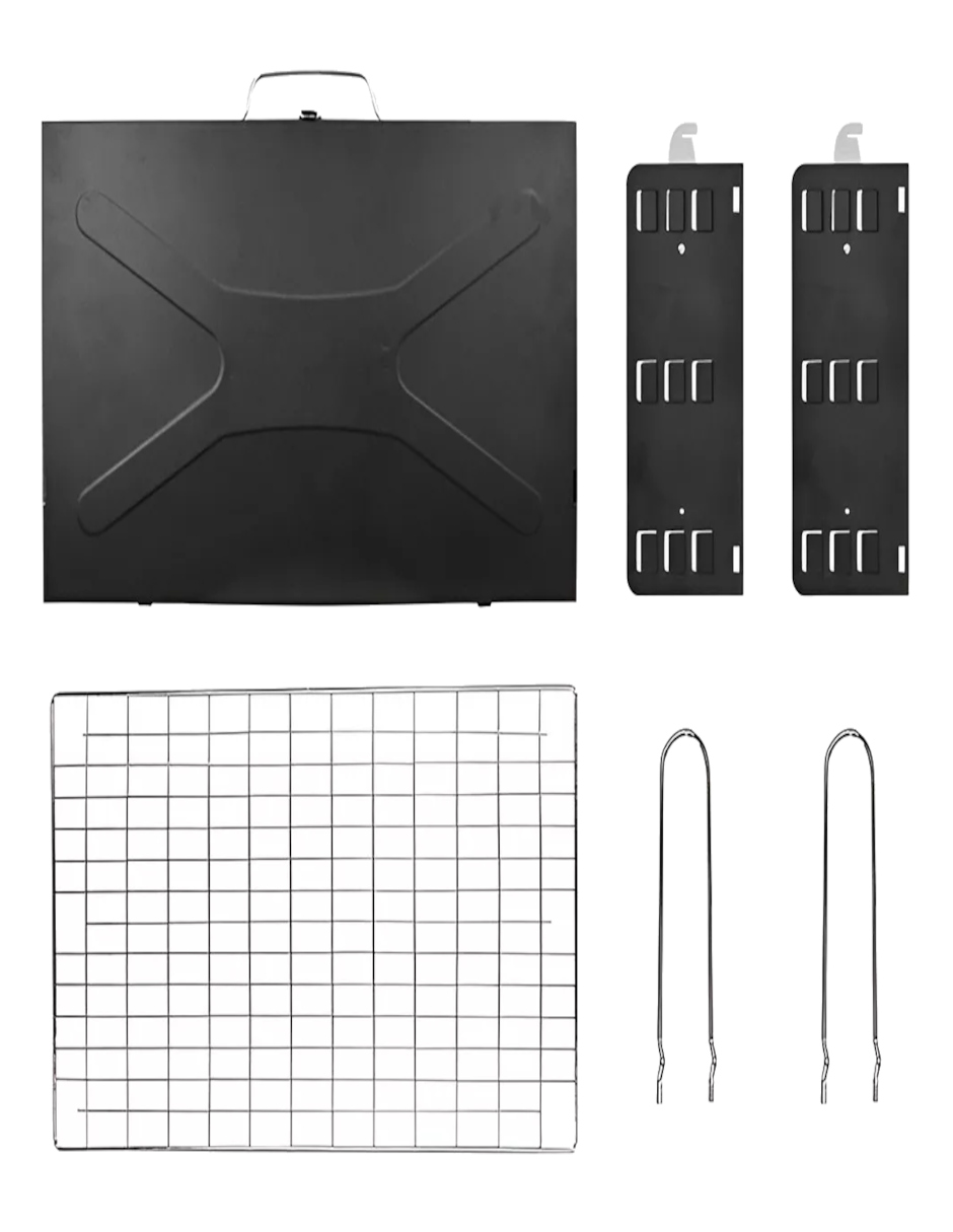 Foto 4 pulgar | Parrilla Asador Plegable Con Accesorios + Termo Güish Gratis