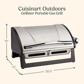 Foto 2 | Parrilla de Gas Cuisinart Grillster de Acero Inoxidable 8000 Btu - Venta Internacional