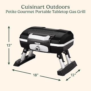 Foto 2 | Parrilla De Gas Cuisinart Cgg-180tb Portátil De Propano Negro - Venta Internacional.