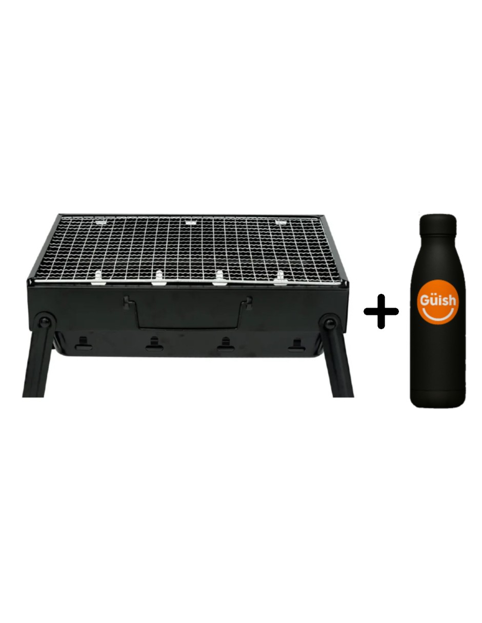 Foto 2 pulgar | Asador Parrilla Carbón Grill Cocina Bbq Portátil Cocina+regalo Termo De Agua Güish
