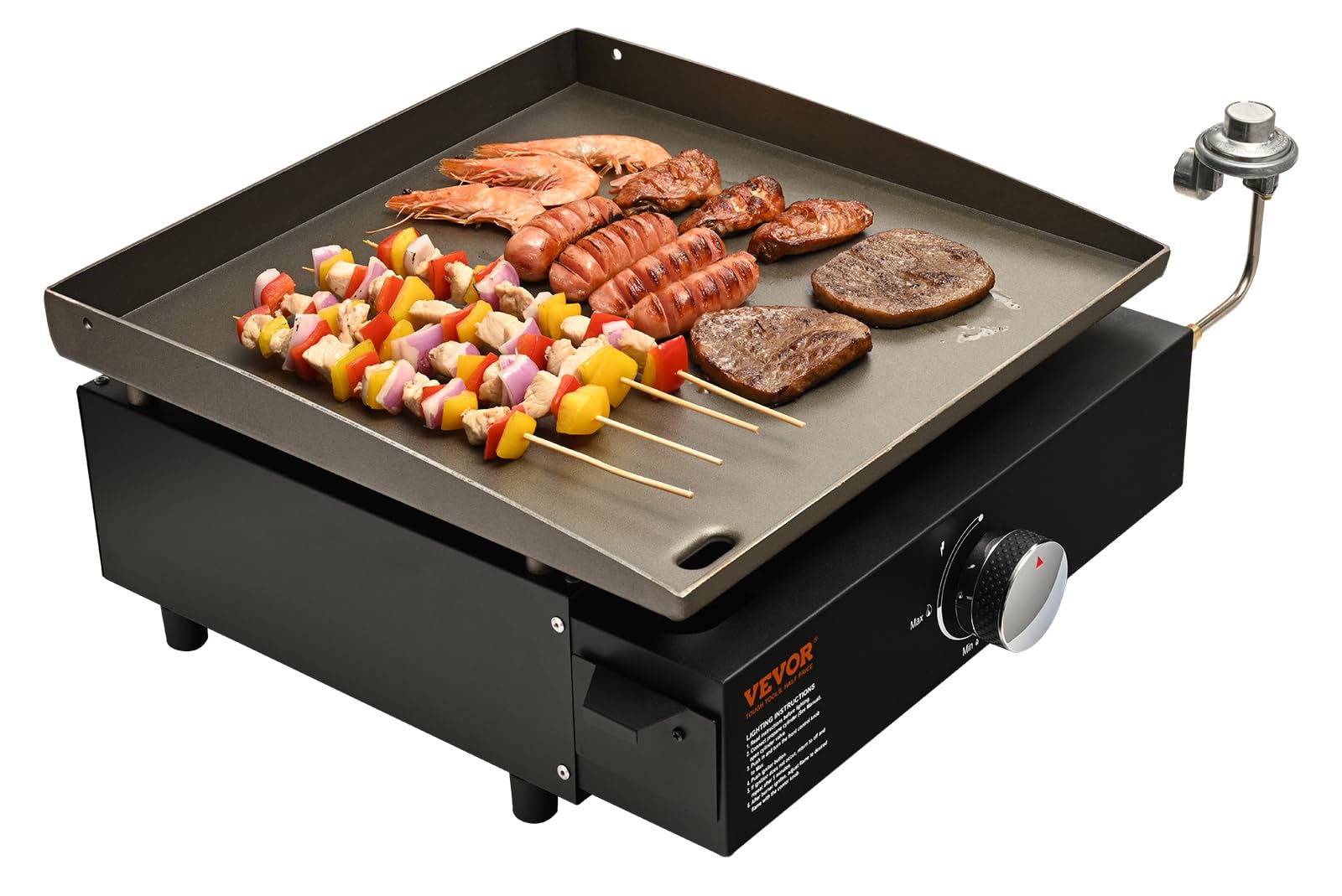Foto 2 pulgar | Plancha Comercial Vevor De 16.9 L, Manual, Con Tapa Plana, Gas Natural - Venta Internacional.