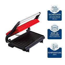 Foto 4 pulgar | Parrilla Panini T-fal Sw3315mx Antiadherente Rojo