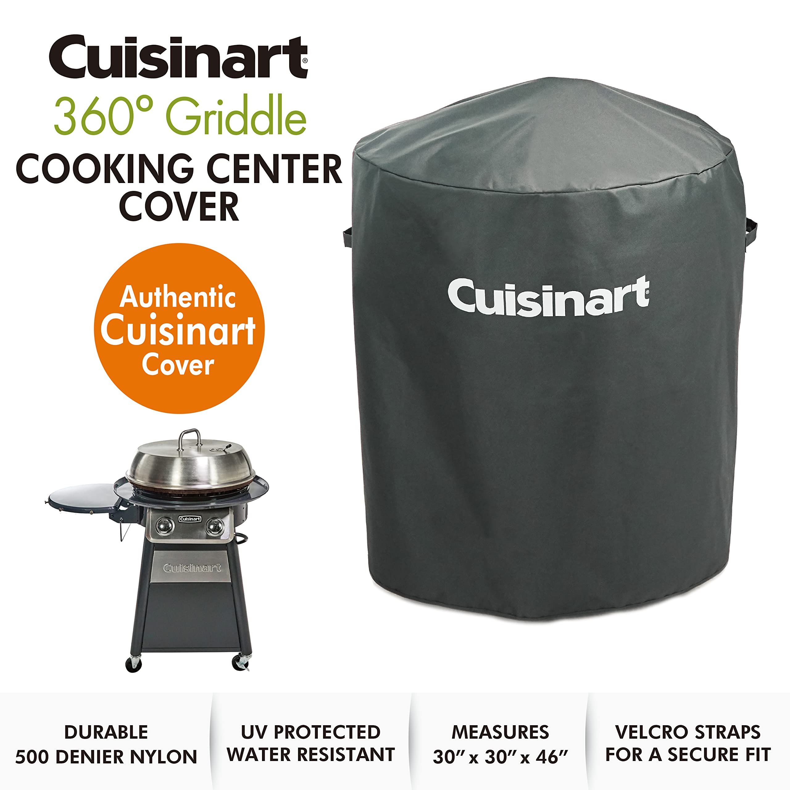 Foto 3 pulgar | Cubierta Para Centro De Cocción Cuisinart Cgwm-003 360° Negra - Venta Internacional.
