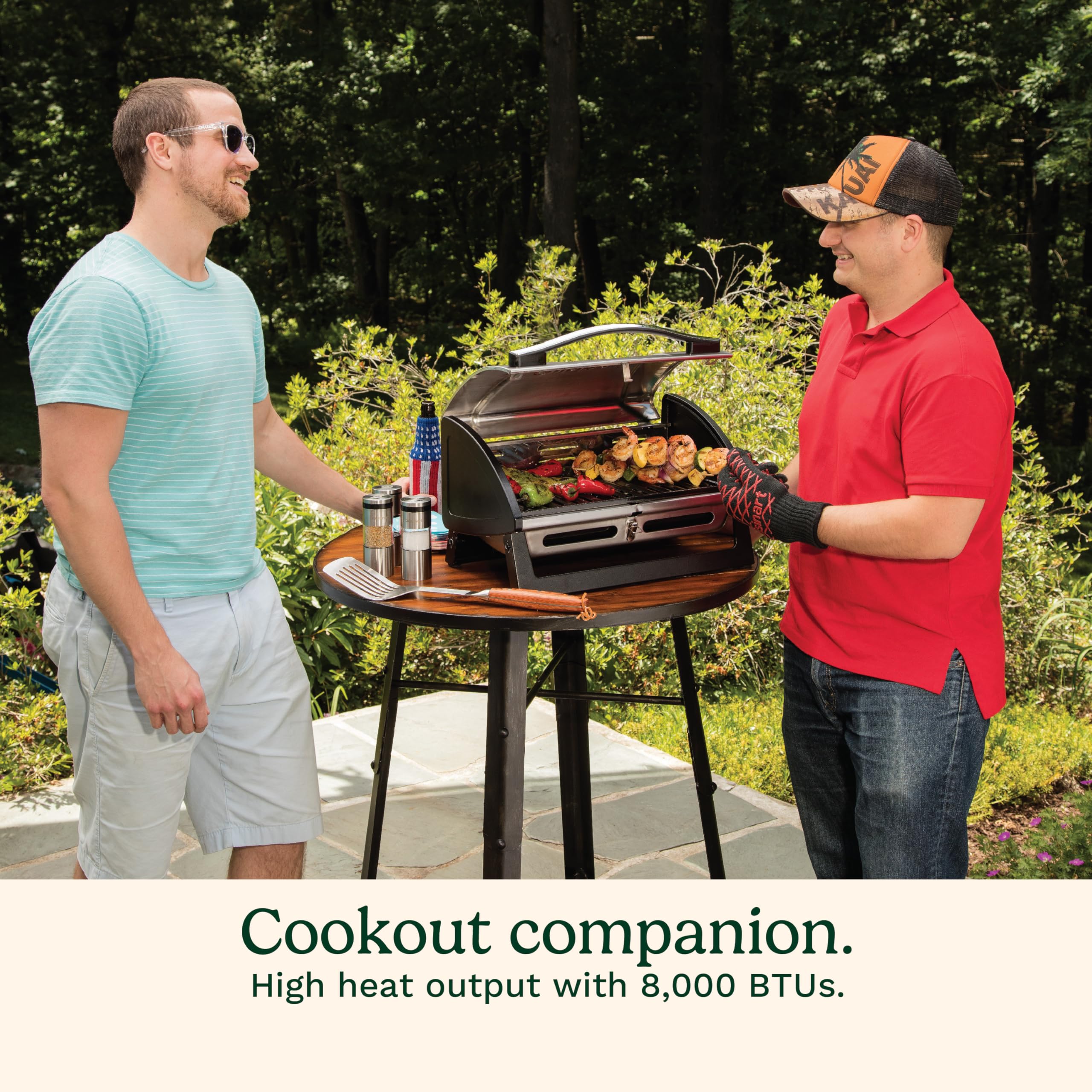Foto 5 pulgar | Parrilla De Gas Cuisinart Grillster De Acero Inoxidable 8000 Btu - Venta Internacional.