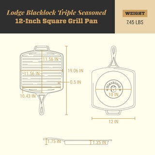 Foto 6 | Parrilla para Asar Lodge 12 Pulgadas-Venta Internacional