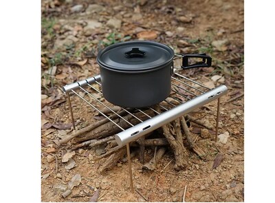 Foto 2 | Xtellar Parrilla Portátil Retráctil De Acero Inoxidable Para Experiencias Gourmet Auténticas
