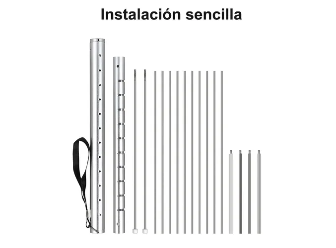 Foto 6 pulgar | Xtellar Parrilla Portátil Retráctil De Acero Inoxidable Para Experiencias Gourmet Auténticas