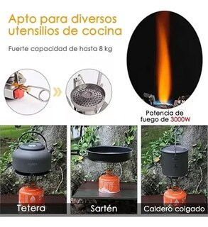 Foto 2 | Mini Xtellar Estufa Portatil Campismo Supervivencia Camping Mechero