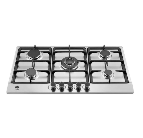 Estufa De Mesa/parrilla De Gas 5 Quemadores Acero Inoxidable Color Plateado