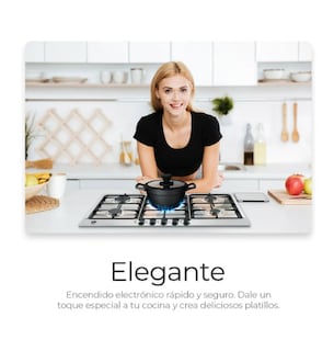 Foto 3 | Estufa De Mesa/parrilla De Gas 5 Quemadores Acero Inoxidable Color Plateado