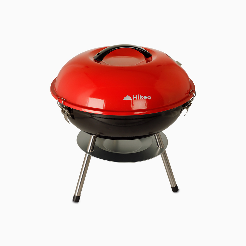 Foto 2 pulgar | Asador de Carbón Redlemon Hikeo 83344 Parrilla Portátil 36 cm Rojo con Negro