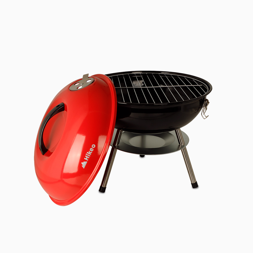 Foto 3 pulgar | Asador de Carbón Redlemon Hikeo 83344 Parrilla Portátil 36 cm Rojo con Negro