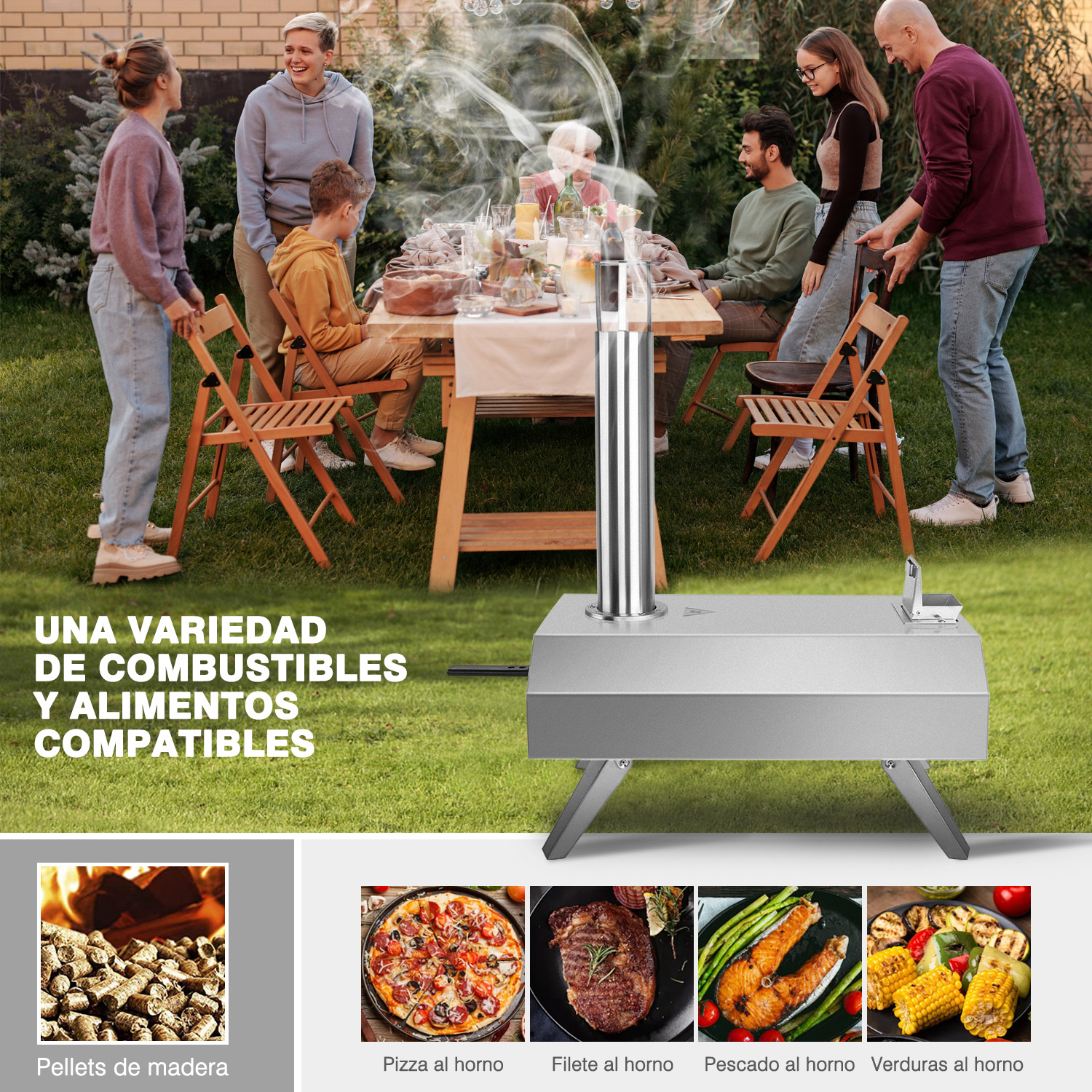 Foto 8 pulgar | Horno Sankee K10160 de Acero Inoxidable para Pizza