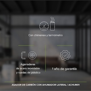 Foto 6 | Asador De Carbón Con Ahumador Lateral Achum01 Avera
