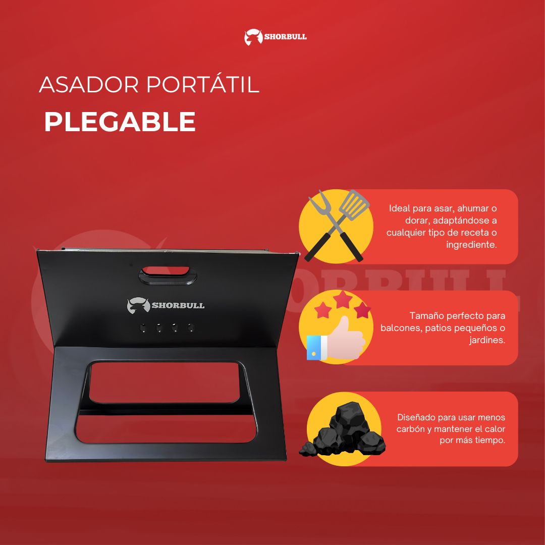 Foto 5 | Asador Portátil Plegable Shorbull